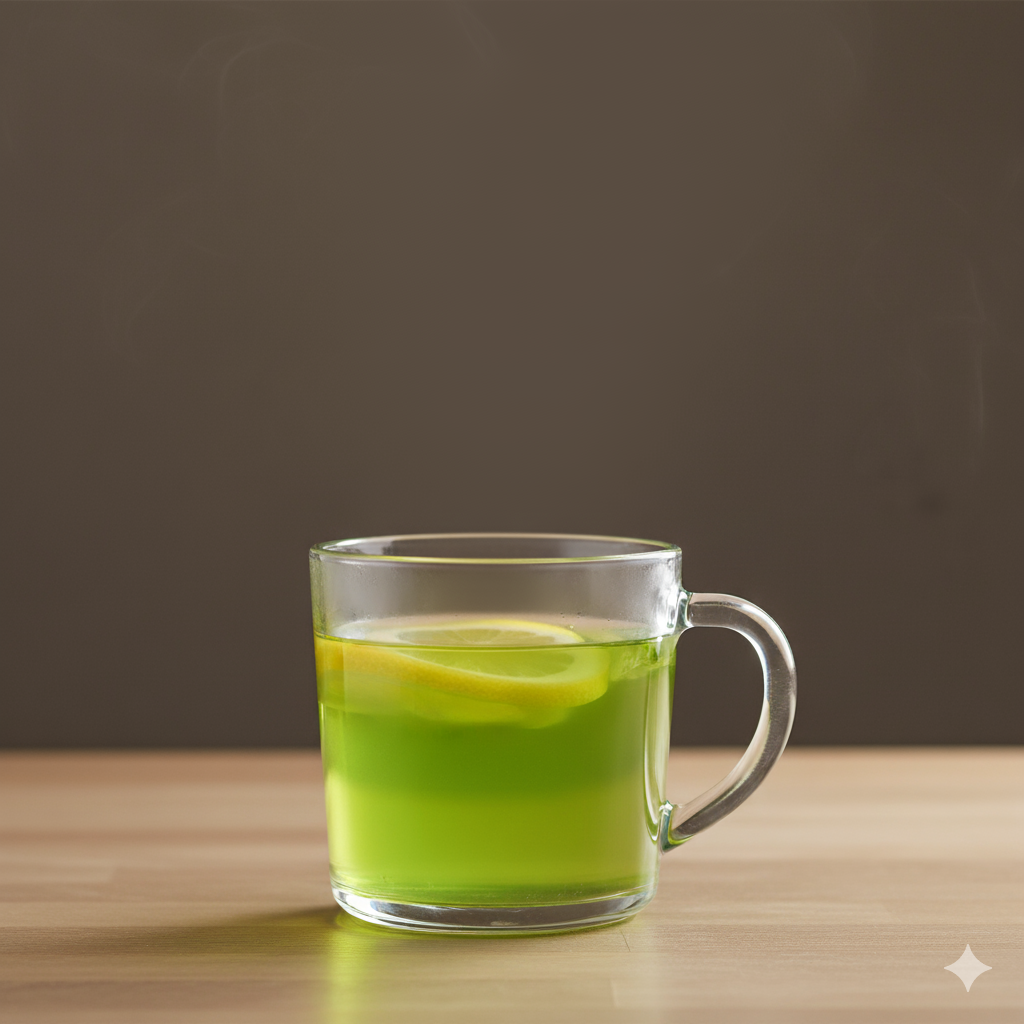 Greentea lemon panas 